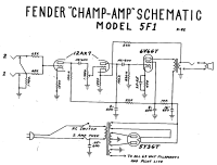 Fender Champ-5F1 - Schematic 